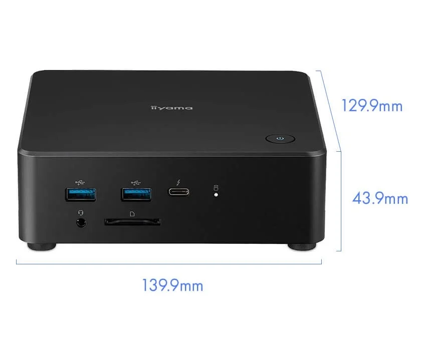 iiyama Mini PC Dimensions