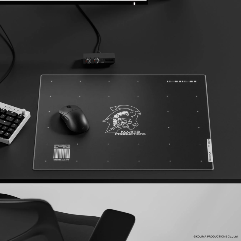 SP-005 KJP Logo mousepad on a desk