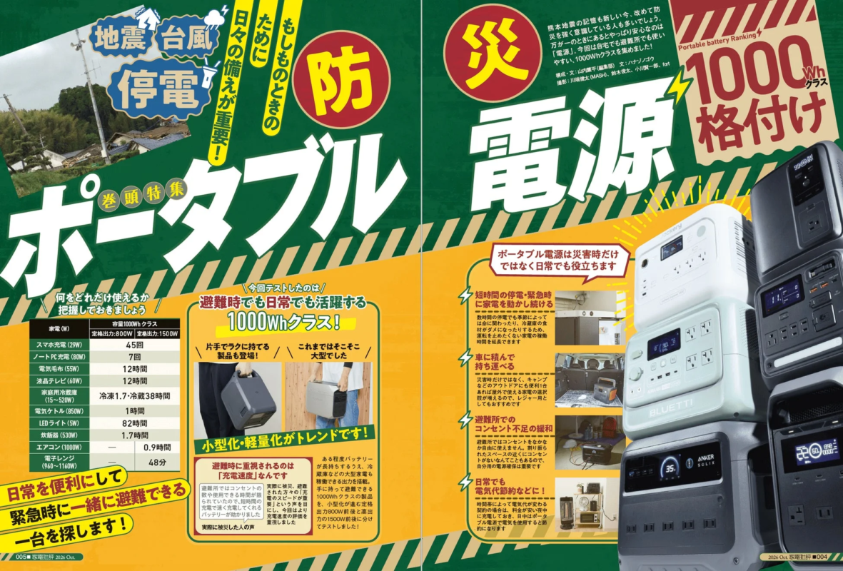 Disaster preparedness with portable power supplies