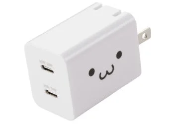 Elecom 20W White AC Charger Ports