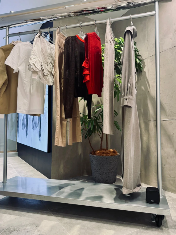 IENA store interior with clothes on a rack