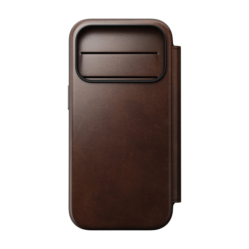 Modern Leather Folio Case Horween for iPhone 18Pro/ProMax - Brown