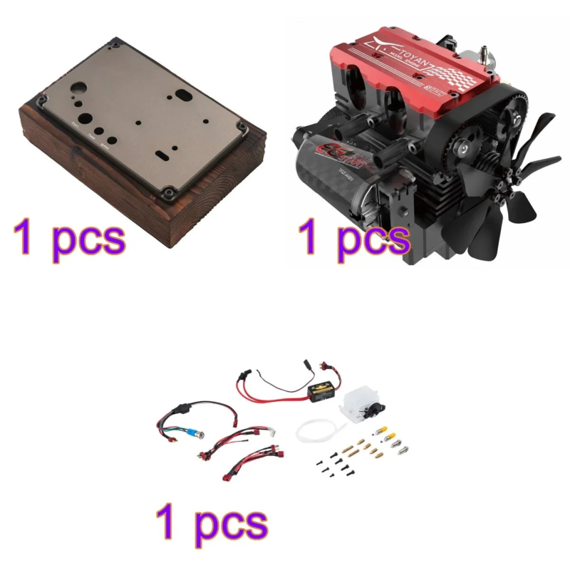 Engine on Stand with Components