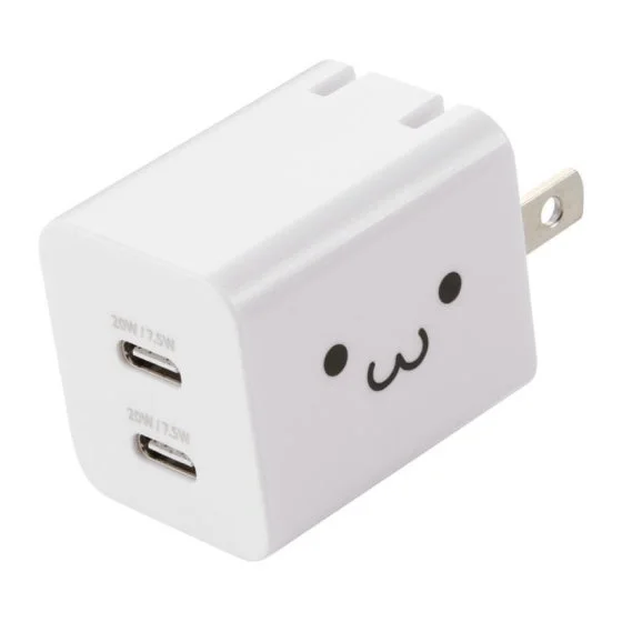 Elecom Shiro-chan 20W Charger with Ports