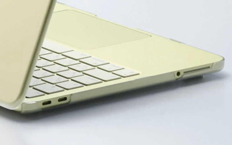 MacBook side with ports