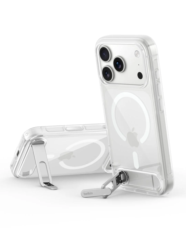 SheerForce™ Clear Series with Kickstand in use