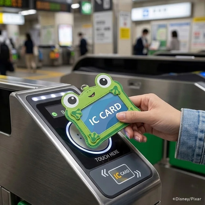 Using Lillypad IC Card Holder at a ticket gate