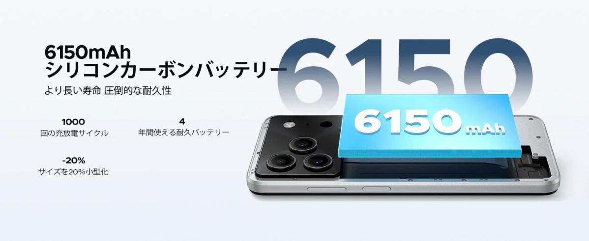 6150mAh Silicon Carbon Battery