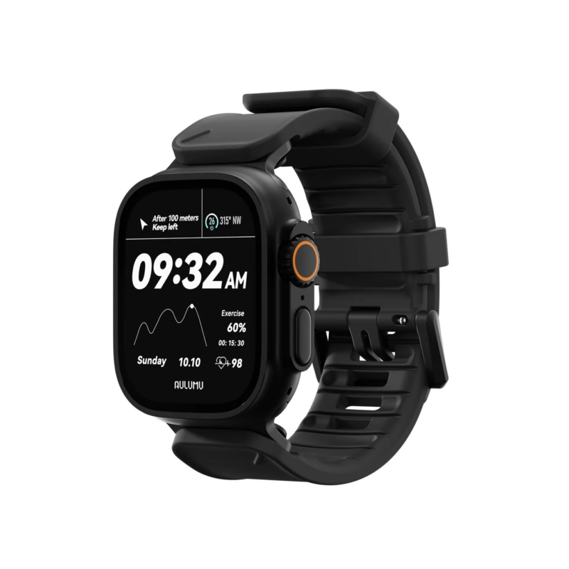 Smartwatch with Carbon Black band