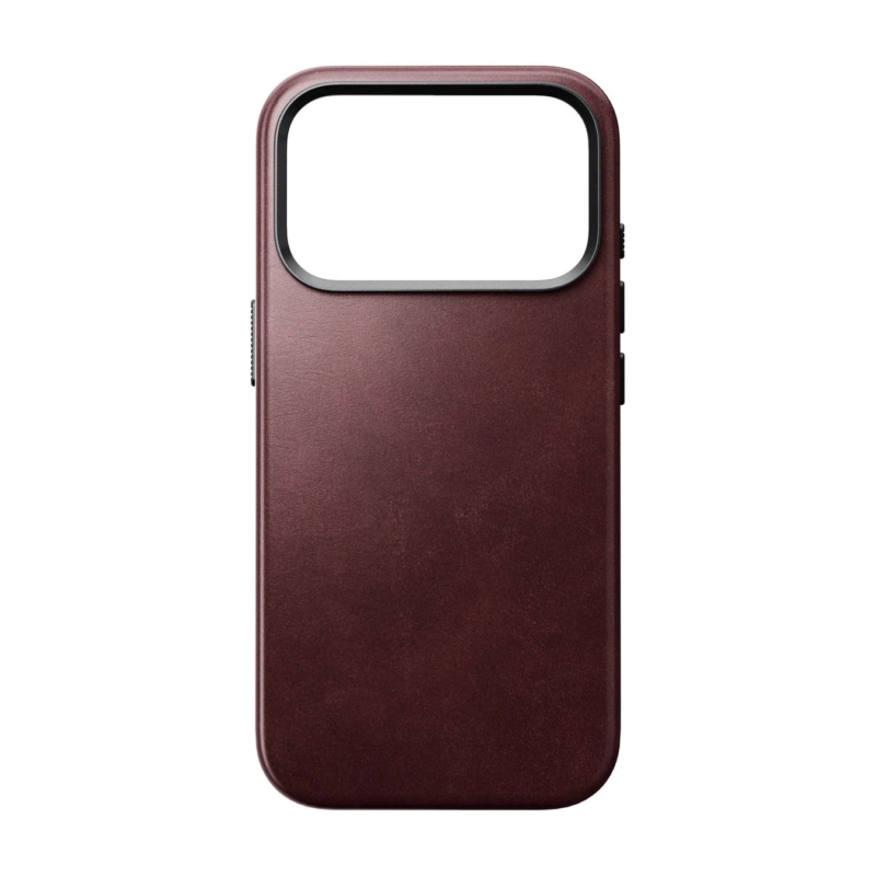 Traditional Leather Case Horween for iPhone 18Pro/ProMax - Burgundy