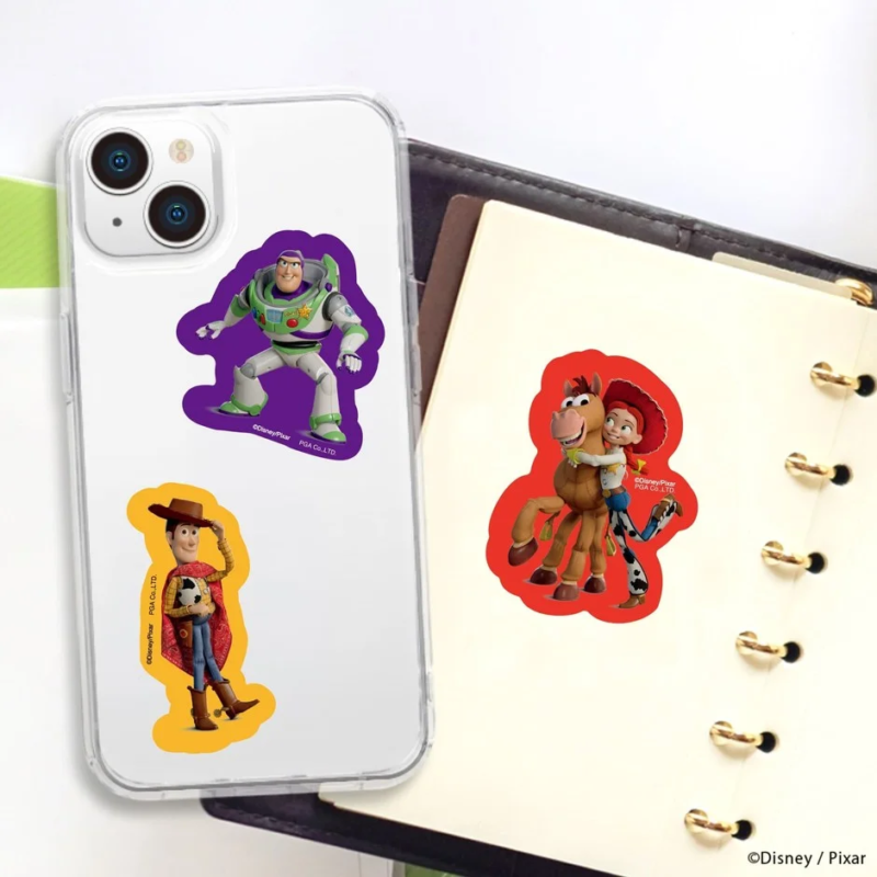 Toy Story Stickers on Phone Case and Notebook