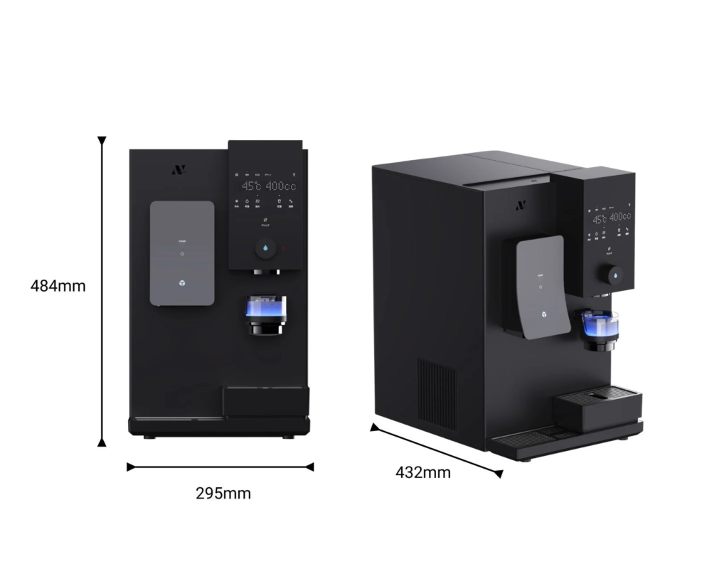 Dimensions of the drink server