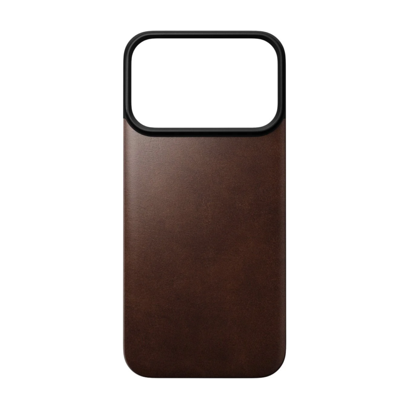 Magnetic Leather Back Horween for iPhone 18Pro/ProMax - Brown