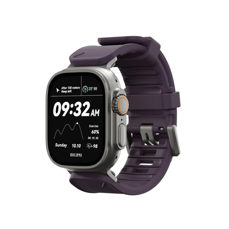 Smartwatch with Cherry Red band