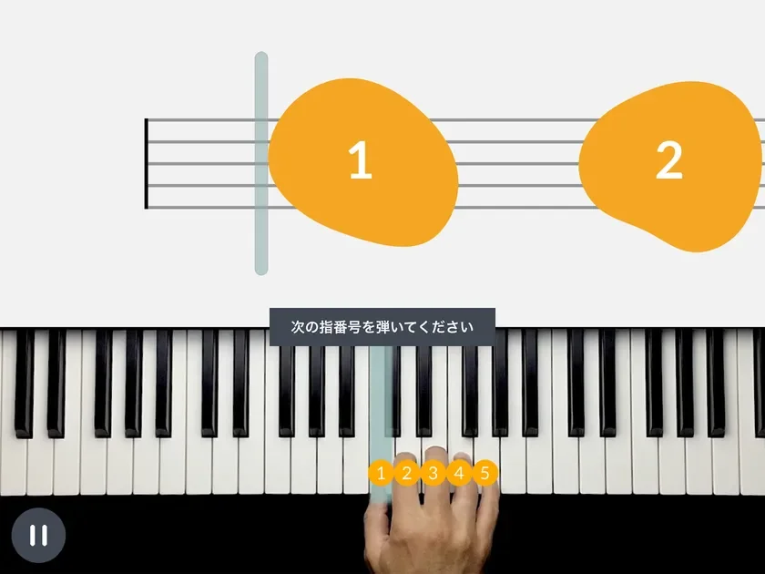 Fingering practice example