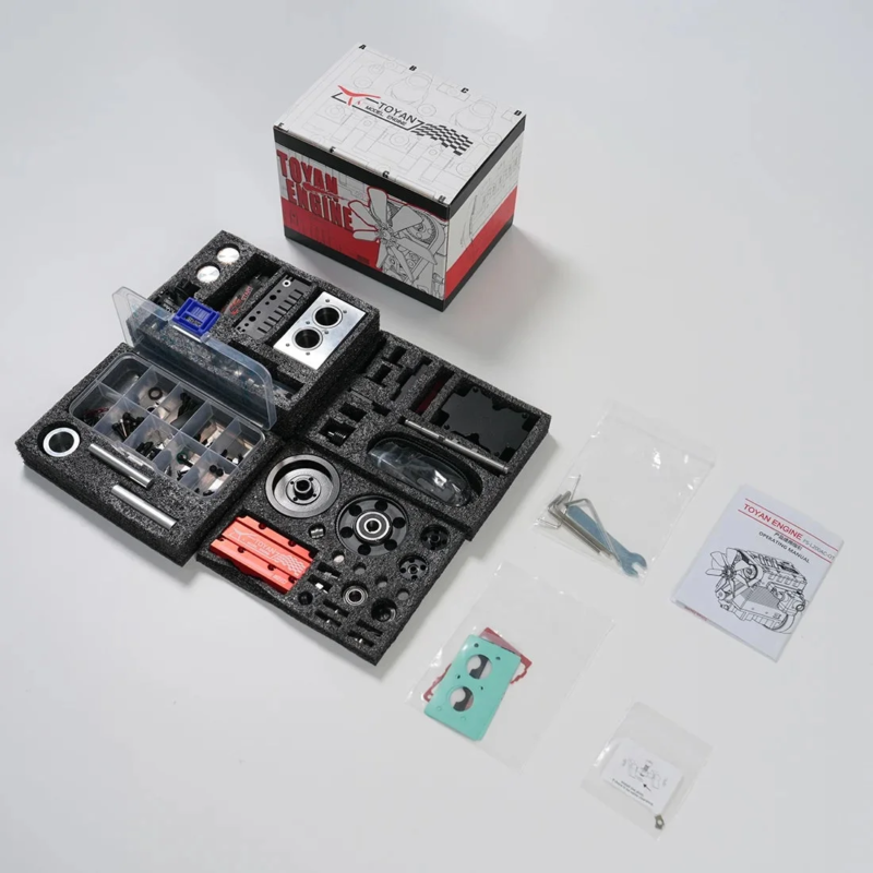 Kit Components in Tray